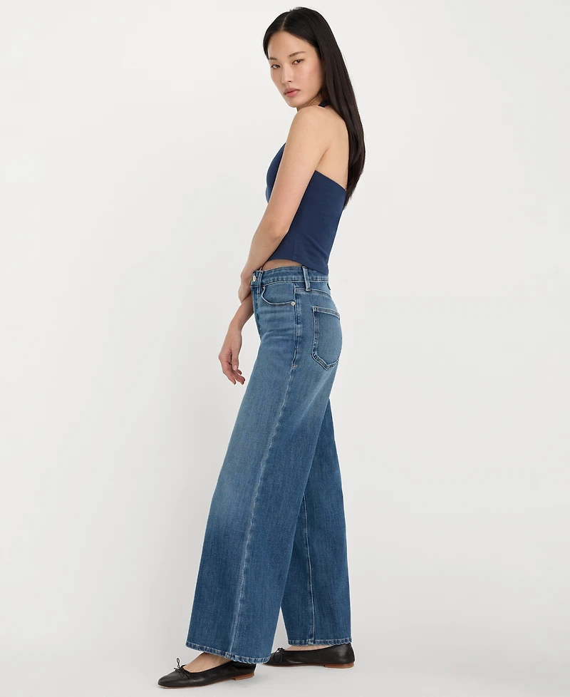 Good American Petite Flare Leg Ankle Jeans