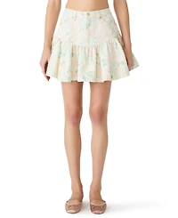 Steve Madden Women's Lillyanne Floral Printed Skirt