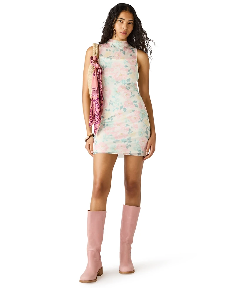 Steve Madden Women's Sidra Printed Bodycon Mini Dress