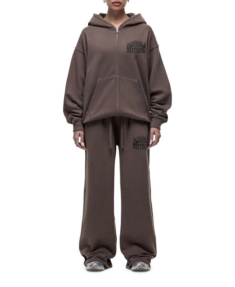 Good For Nothing Women's Dakota Taupe Relaxed Joggers