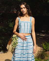 French Connection Women's Structured Sleeveless Taffeta Top