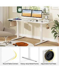 63 x 24 Inch Sit Stand Desk Height Adjustable Electric Standing