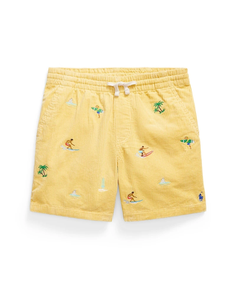 Polo Ralph Lauren Boys' 8-20 Prepster Embroidered Corduroy Shorts