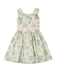 Hope & Henry Little Girls Organic Sleeveless Sateen Party Dress