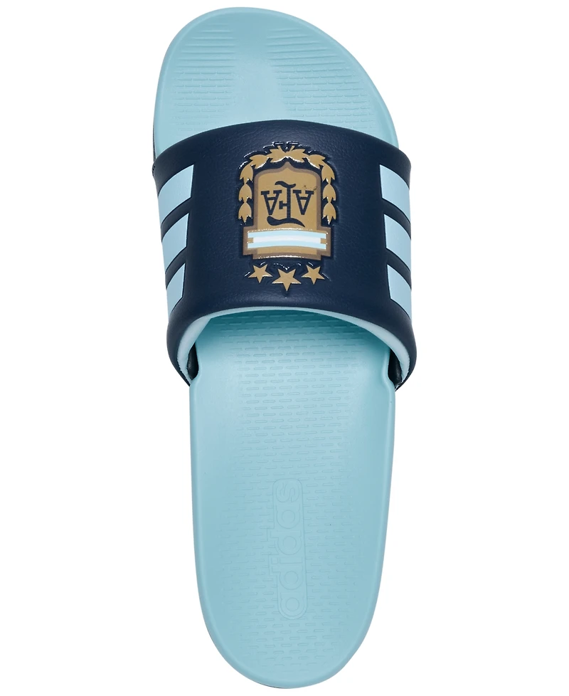 Adidas Men's Adilette Comfort 2.0 Argentina Slide Sandals from Finish Line