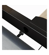 gaomon full upholstered led headboard storage bed frame