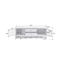 gaomon Modern Tv Stand for Tv Up to 60 Inch Media Console Tv Cabinet Entertainment Center with Storage Cabinets Drawers