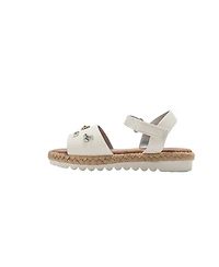 Bebe Little Girls Girl's Fashion Sandals – Dressy Shoes with Playful Charm Details