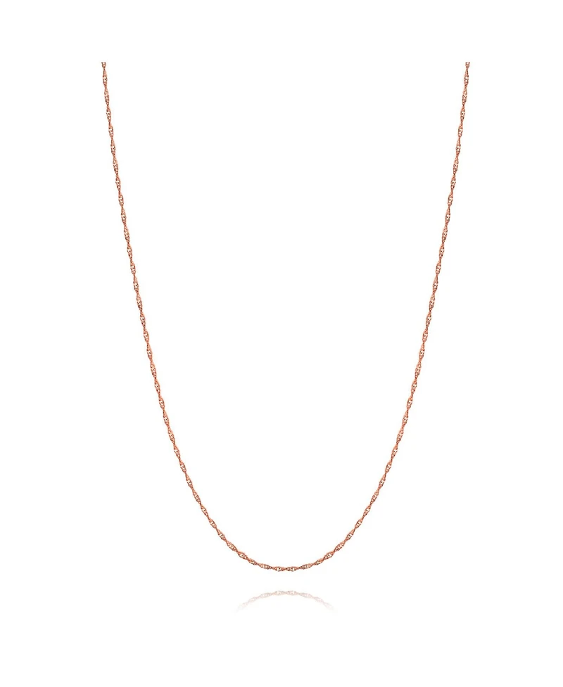 Bling Jewelry Singapore Link Chain Ultra Thin 1.5 Mm Necklace 14K Gold Plated .925 Sterling Silver