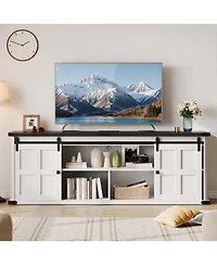Gaomon Farmhouse Tv Stand for 75 Inch Tv