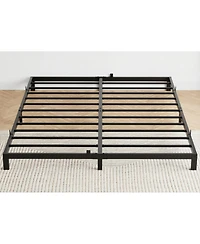 gaomon 8 Inch Black Queen Low Profile Metal Bed Frame-Sturdy Mattress Foundation-Easy Assembly-Noise Free