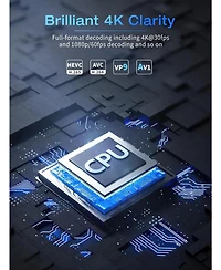 Elephas 4K Mini Projector with WiFi and Bluetooth, 180° Rotation & Auto Keystone, Full Hd 1080P Supported, Portable HY300 Outdoor Movie Projector