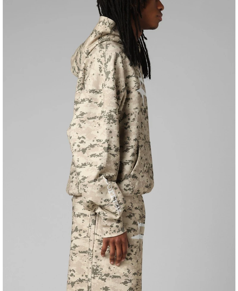 Loiter Men's Hybrid Premium Hoodie - Digi Camo