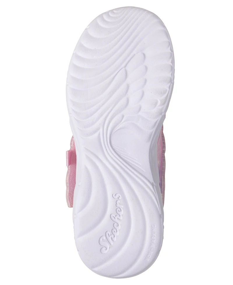 Skechers Little Girls Dream Racer - Wing Brites Light-Up Casual Sneakers from Finish Line