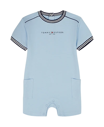 Tommy Hilfiger Baby Boys' Pique Knit Shorts Romper