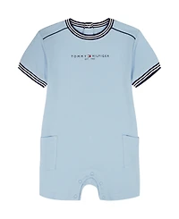 Tommy Hilfiger Baby Boys' Pique Knit Shorts Romper