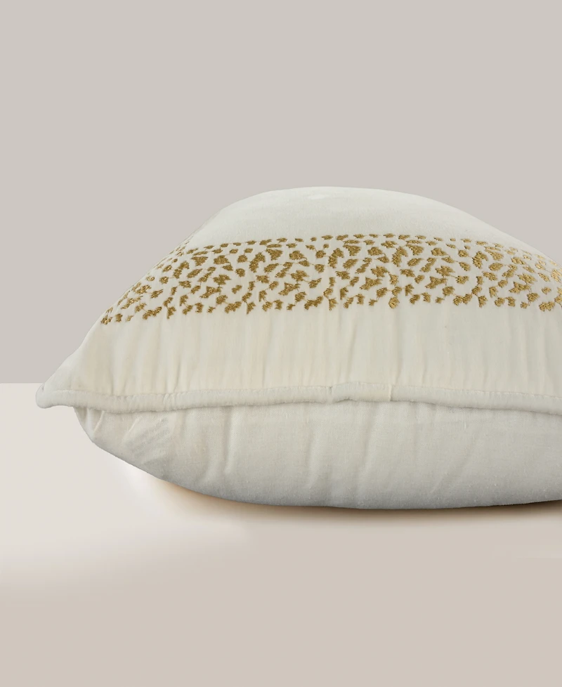 Rizzy Home Catherine Cotton Decorative Pillow, 22" x 22"