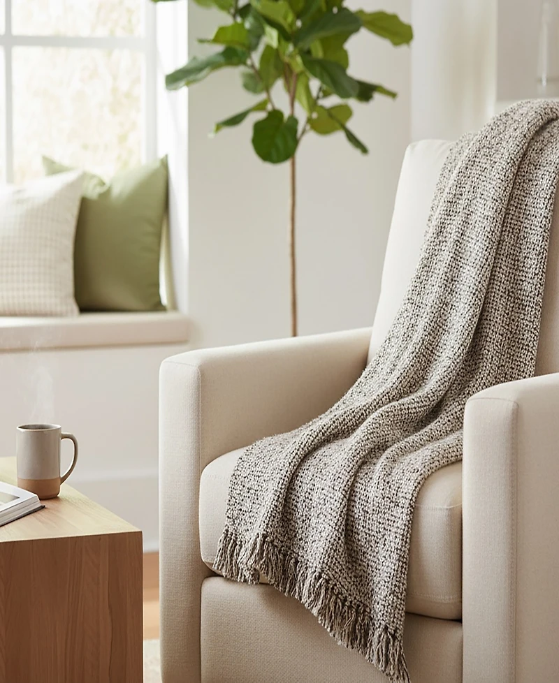 Rizzy Home Ruth Boucle Texture Throw