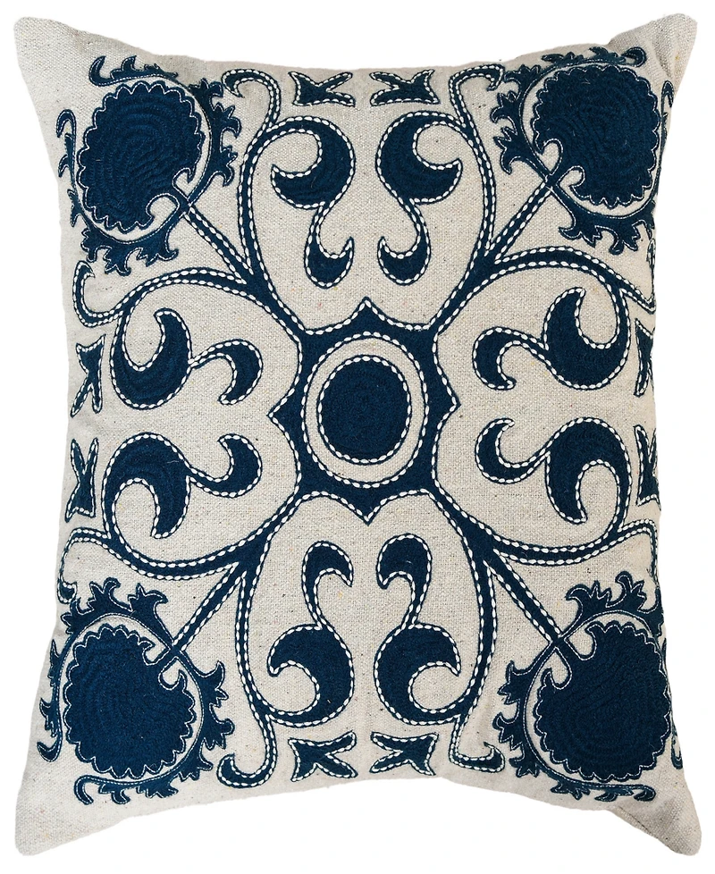 Rizzy Home Emma Cotton Decorative Pillow, 18" x