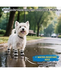 Aronkl Anti-slip Dog Boots for Small Puppies - Breathable, Reflective, & Paw Protective