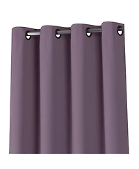Kate Aurora Lavender 2 Piece Grommet Top Blackout Curtain Panels For Extra Long Windows