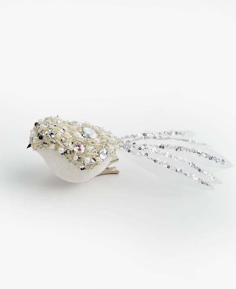 Holiday Lane Jeweled Classics Bird Clip Ornament, Macy's Exclusive