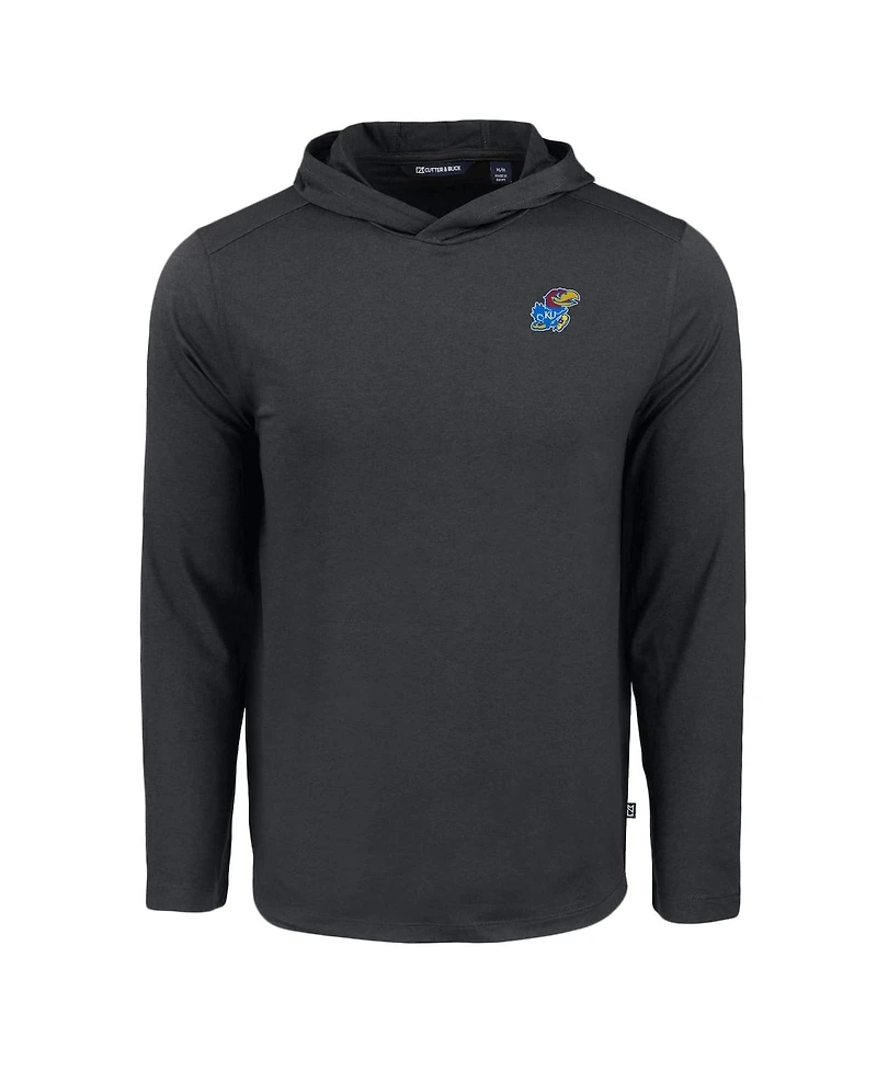 Cutter & Buck Men's Kansas Jayhawks Coastline Epic Comfort Eco Long Sleeve Hoodie