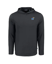 Cutter & Buck Men's Kansas Jayhawks Coastline Epic Comfort Eco Long Sleeve Hoodie