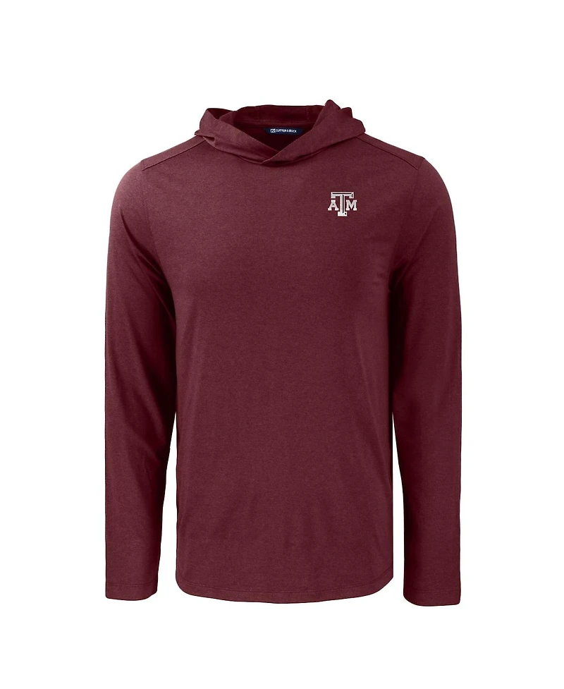 Cutter & Buck Men's Maroon Texas A&M Aggies Coastline Epic Comfort Eco Long Sleeve Hoodie