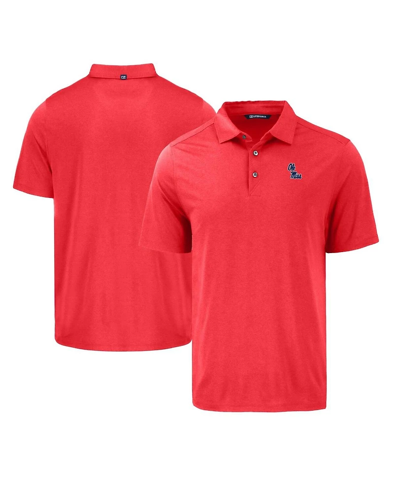 Cutter & Buck Men's Red Ole Miss Rebels Coastline Epic Comfort Eco Polo Shirt