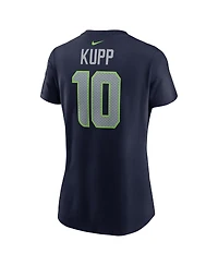 Nike Women's Cooper Kupp College Navy Seattle Seahawks Player Name Number T-Shirt