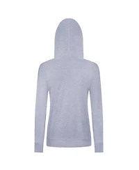 LevelWear Women's Heather Gray New York Rangers Pullover Hoodie