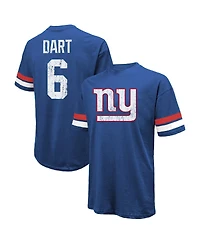 Majestic Threads Men's Jaxson Dart Royal New York Giants Oversized T-Shirt