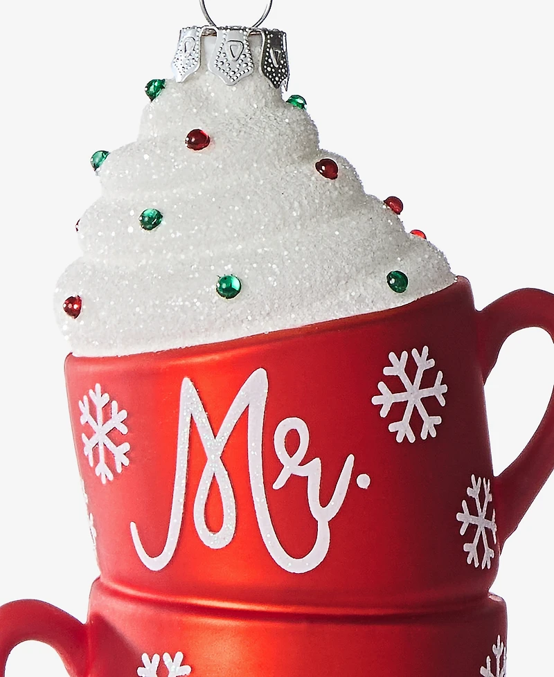 Holiday Lane Our First Mr. & Mrs. Double Hot Chocolate Cups Ornament, Macy's Exclusive