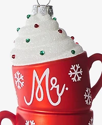 Holiday Lane Our First Mr. & Mrs. Double Hot Chocolate Cups Ornament, Macy's Exclusive