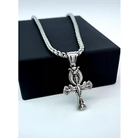 Rhona Sutton Men's Stainless Steel Imperial Empire Pendant Necklace