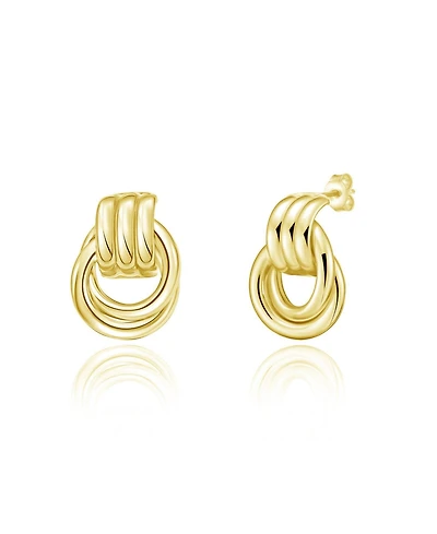 The Lovery Gold Doorknocker Stud Earring 14K Gold-Plated Sterling Silver