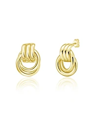 The Lovery Gold Doorknocker Stud Earring 14K Gold-Plated Sterling Silver