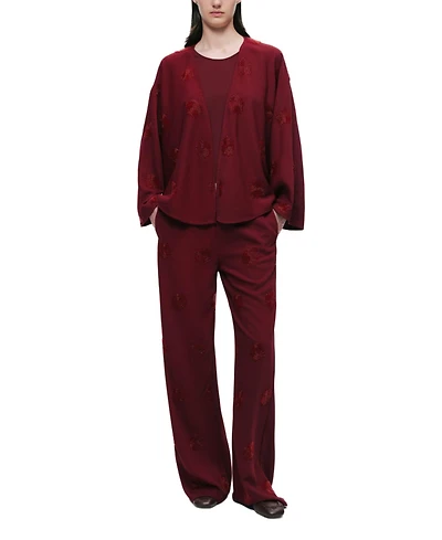 Nocturne Women's Embellished Bootcut Pants