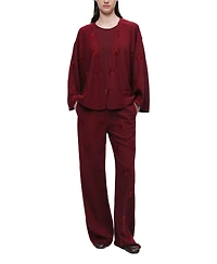 Nocturne Women's Embellished Bootcut Pants