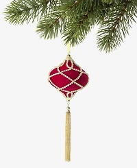 Holiday Lane Berry Tones Red Onion with Tassel Ornament, Macy's Exclusive