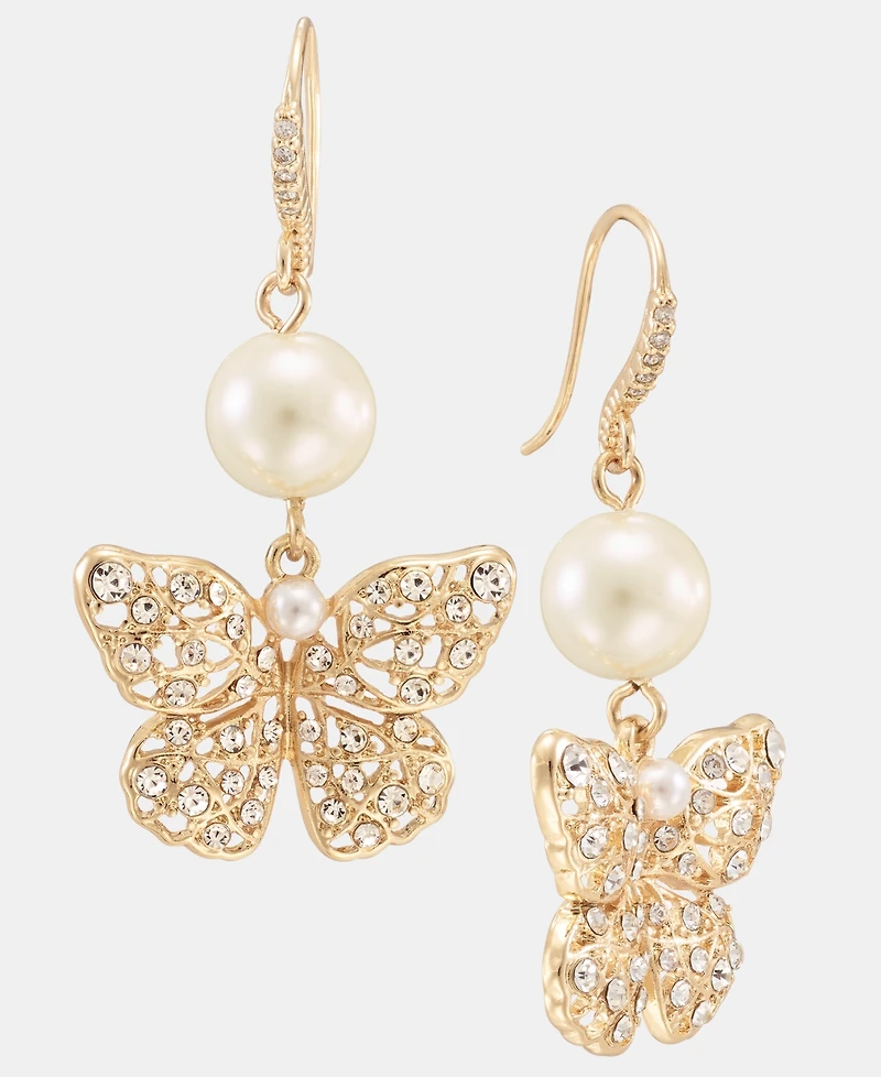 Charter Club Butterfly Drop Earrings, Macy's Exclusive