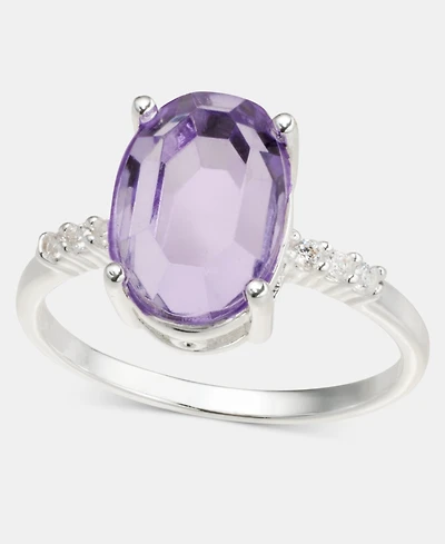 Charter Club Purple Crystal Ring, Macy's Exclusive