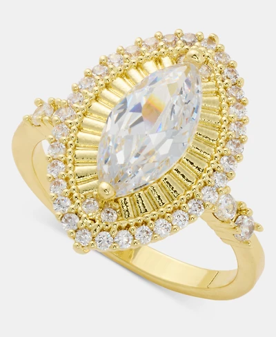 Charter Club Cubic Zirconia Textured Ring, Macy's Exclusive