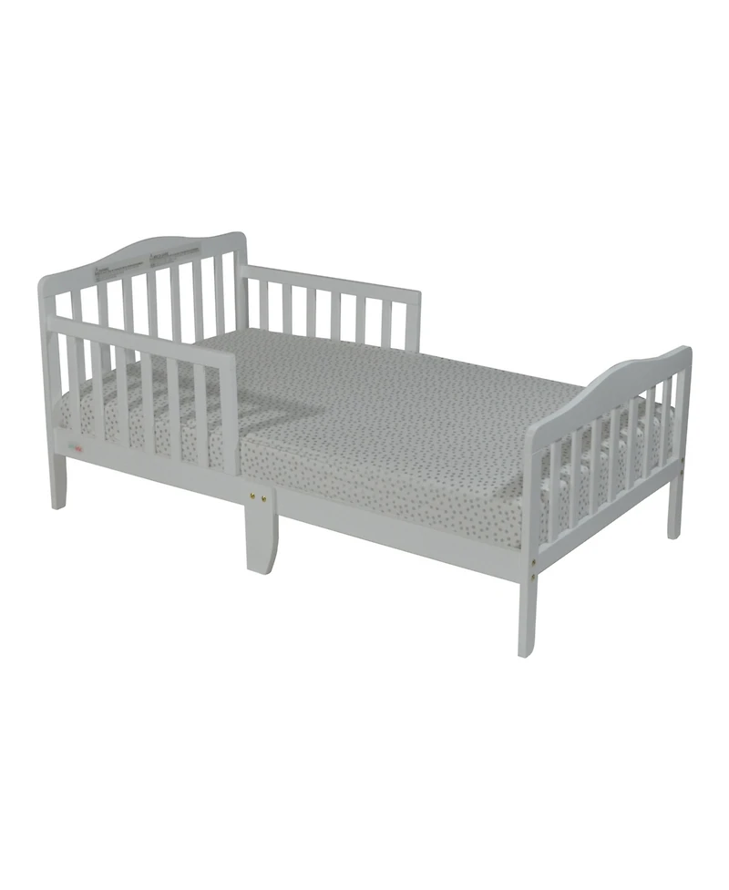 flynama Rockport Reversible Panel Toddler Bed Solid Wood Dual Tone Finish Low Profile Design for Kids Bedroom