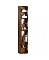 Rainsken 8-Tier Tall Narrow Bookshelf