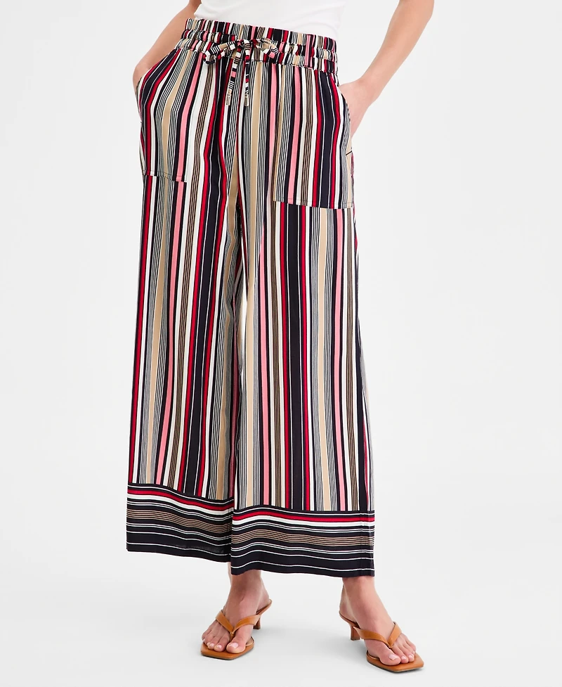Nautica Women's Striped Pull-On Pants