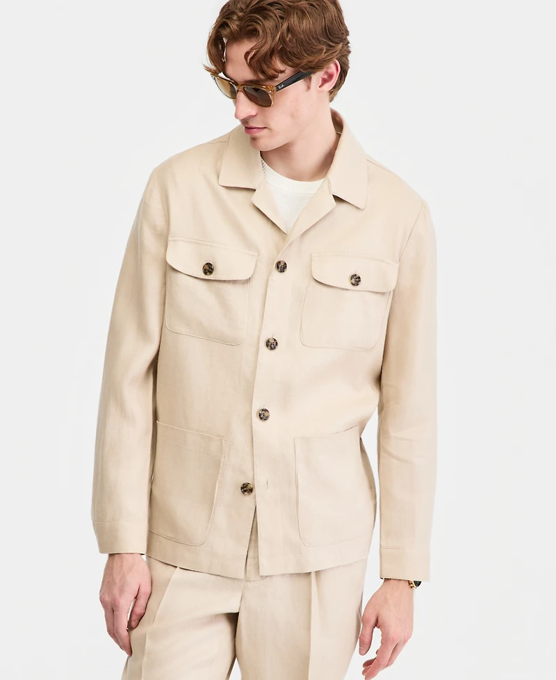 Club Room Men's Linen Safari Jacket, Macy's Exclusive