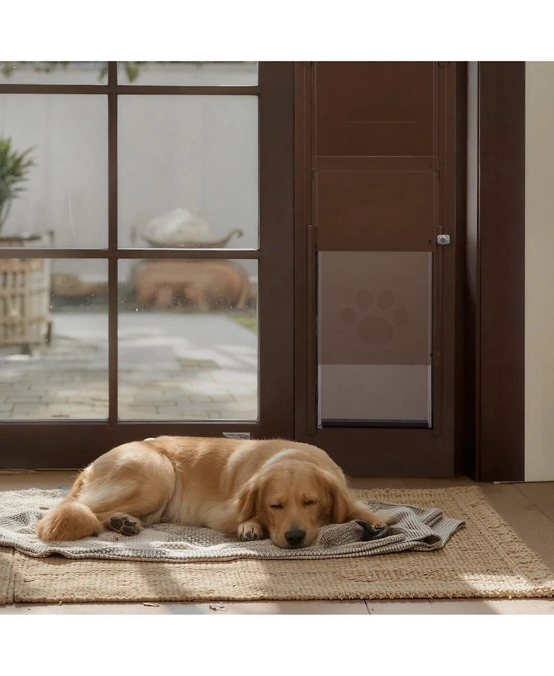 Cozito Sliding Glass Dog Door Adjustable Height 75 7/8" to 80 11/16" with 13 5/8" x 23 5/8" Flap