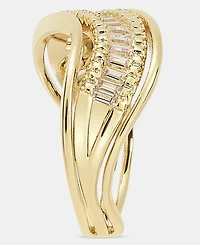 On 34th Cubic Zirconia Wavy Band Ring, Macy's Exclusive